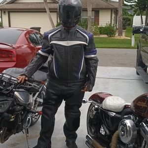 Full set motorcycle leathers